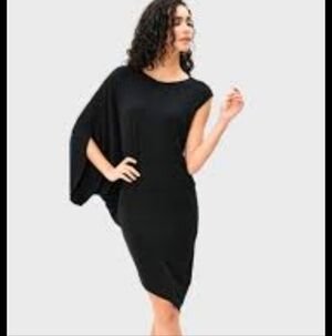 Asos Elegant Black Draped Dress
